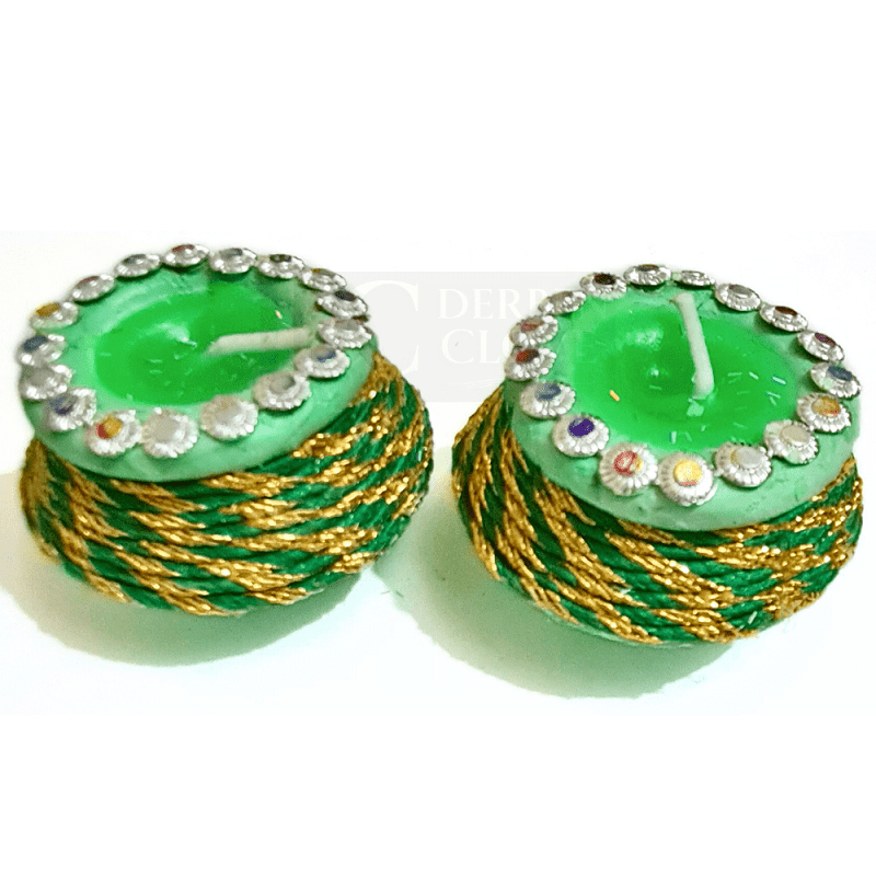 Light Up Your Diwali with Derben Clove’s Handmade Green Clay Matki Candles – Tradition Meets Fragrance