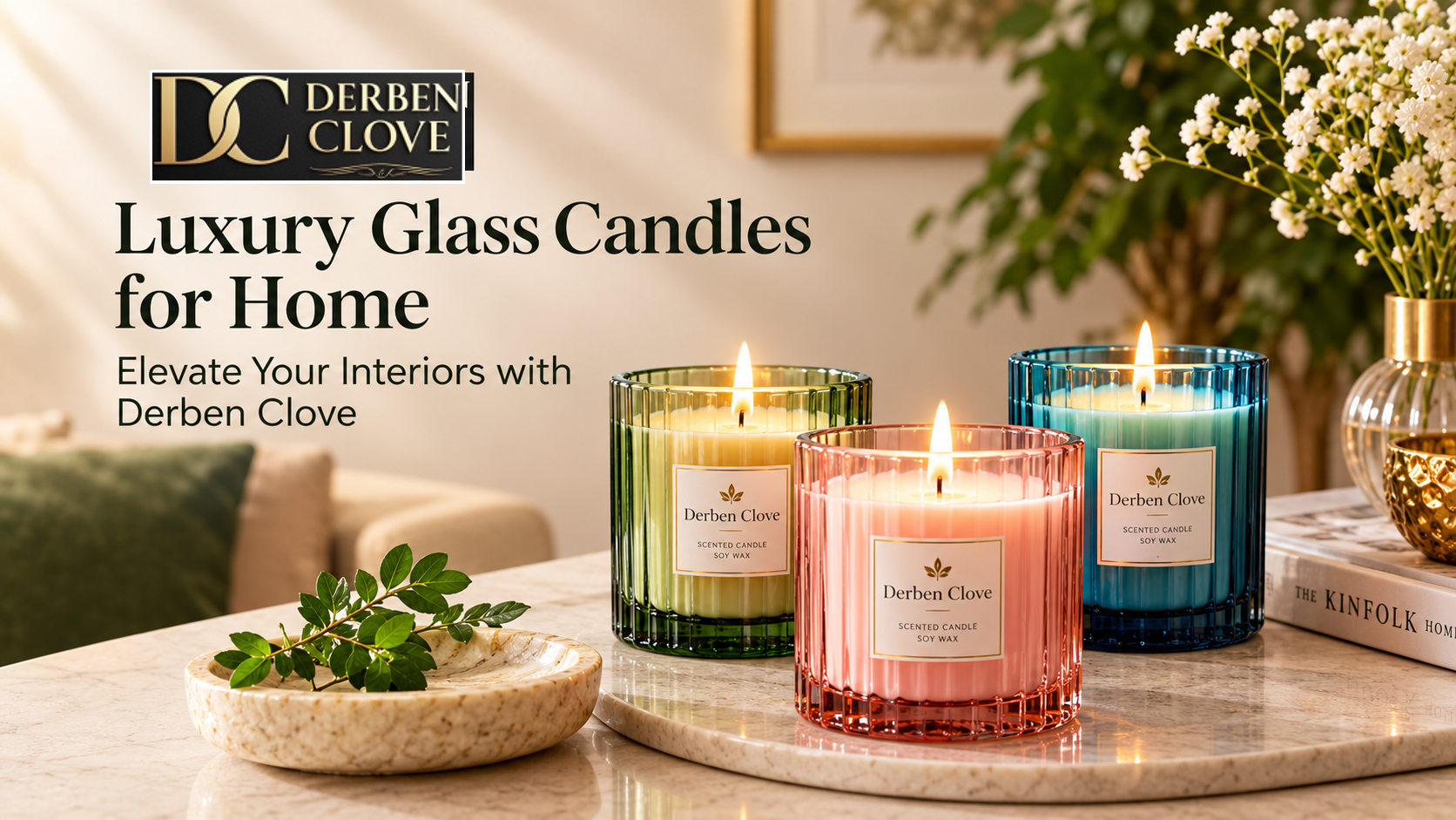 Luxury Glass Candles for Home: Elevate Your Interiors with Derben Clove