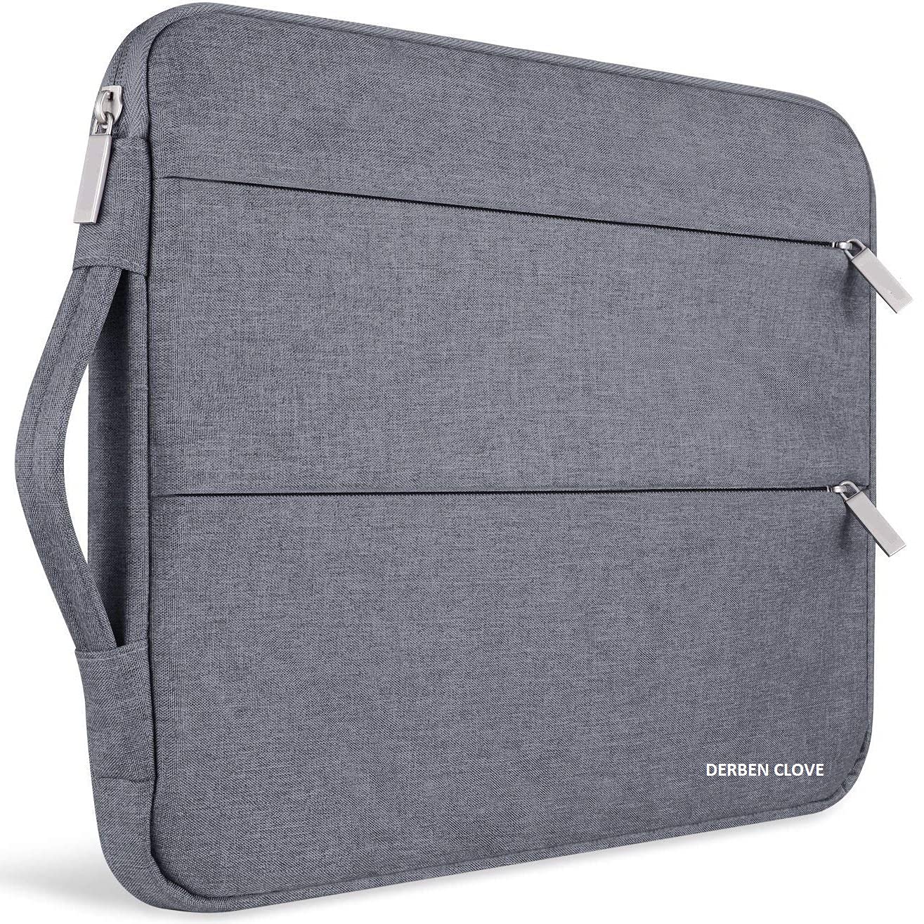 Unisex Padded Laptop MacBook Sleeve Cases with Multiple Zipper Pockets