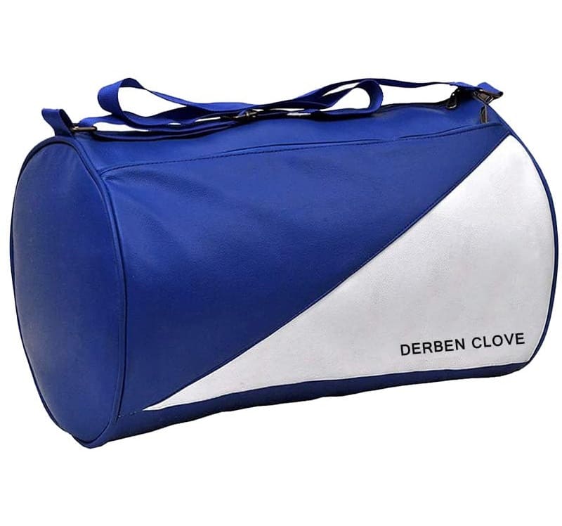 Sports Gym Duffel SideBag Shoulder Bag for Men and Women Blue White