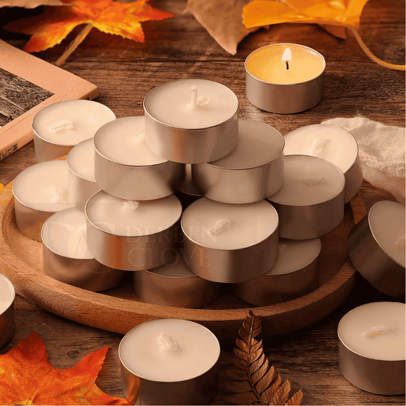 DC Unscented Long Burn Tealight Floating Candle SET OF 10
