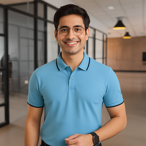 Sky Blue Polo Collar T Shirt for Men – Best Formal T Shirts Style