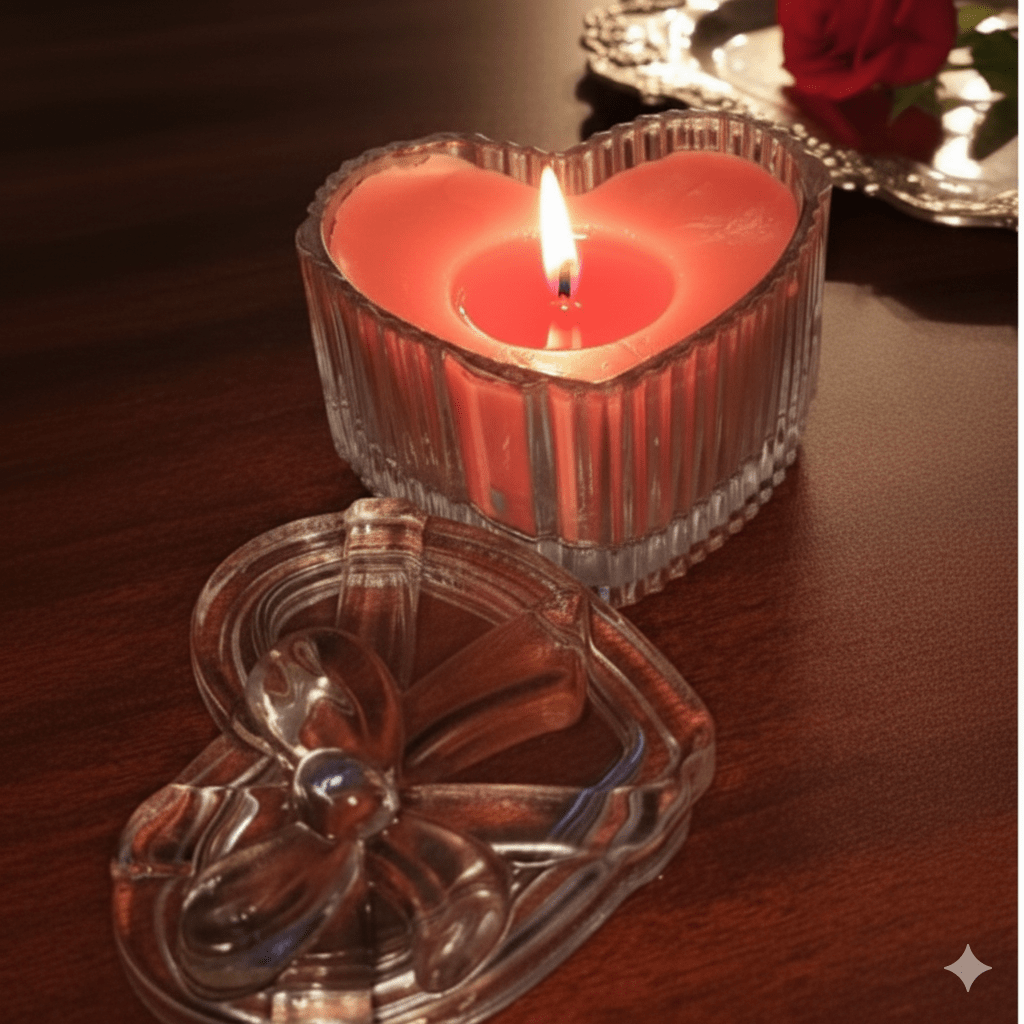 Heart Shaped Luxury Scented Fancy Candle Premium Gift Set