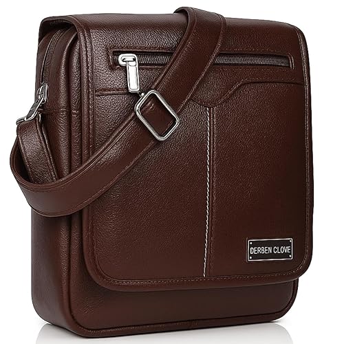 Spacious Leather Travel Messenger Side Sling Shoulder Bag For Men and Women