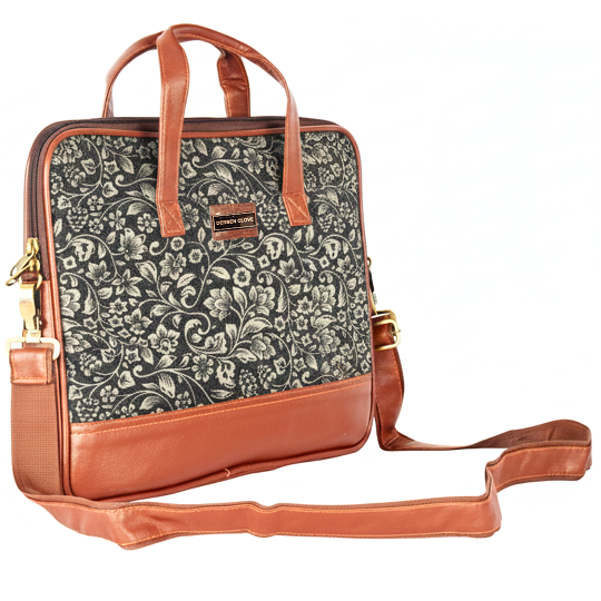 Floral Printed Laptop Messenger Bag for Men and Women