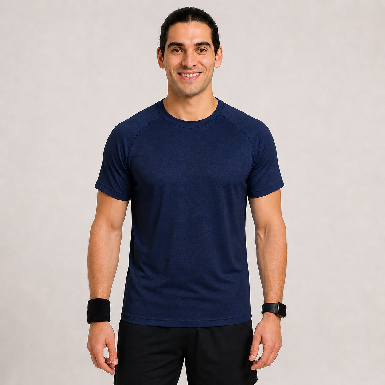 Navy Sport T Shirt Mens | Gym, Running, Football Tee
