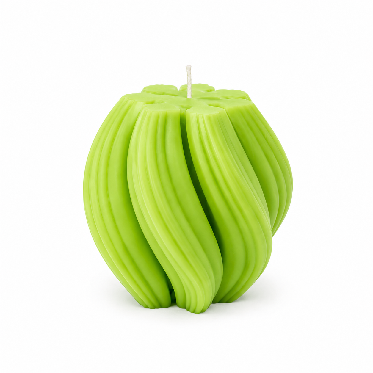 Luxury Green Sculptural Decorative Soy Wax Candle