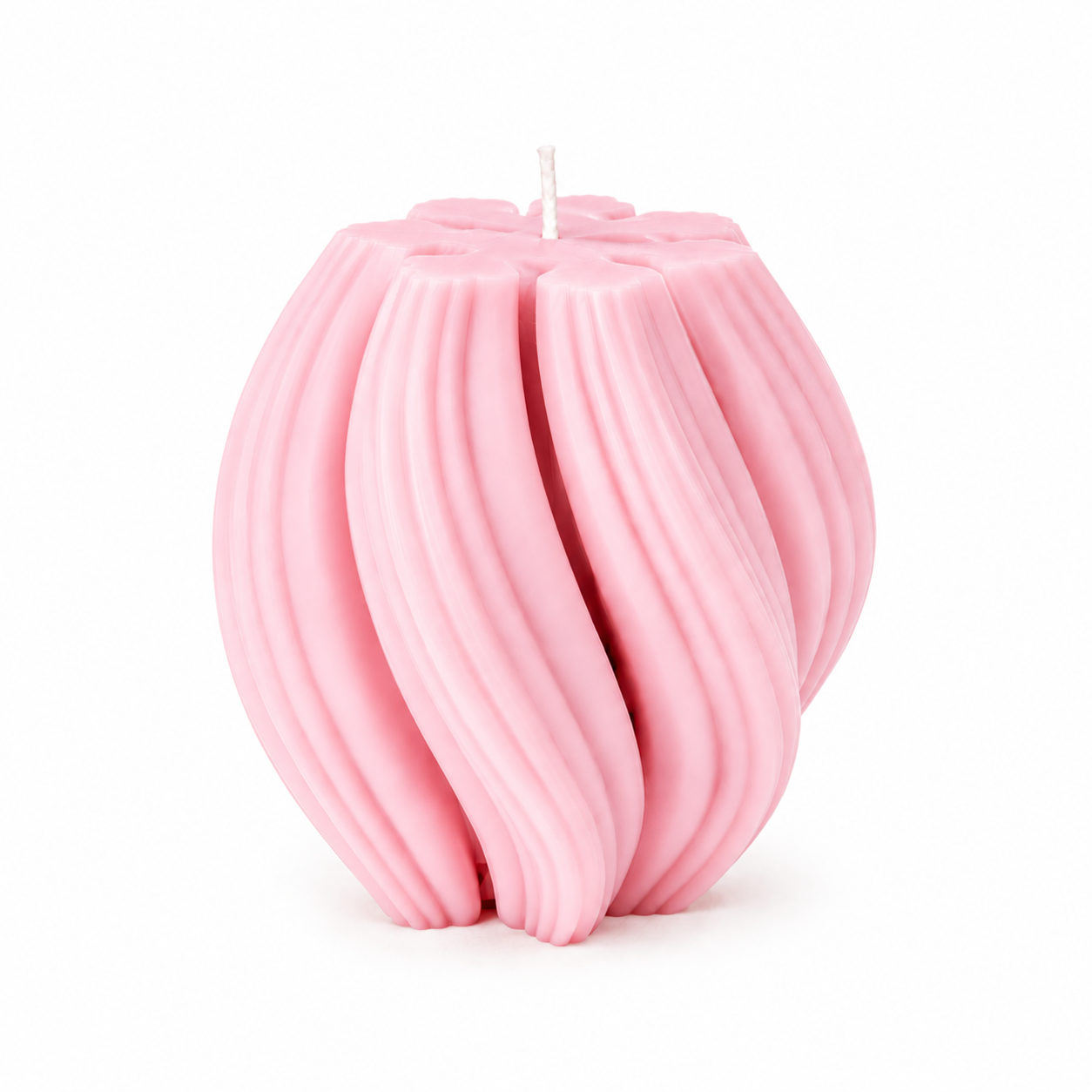 Luxury Pink Sculptural Decorative Soy Wax Candle