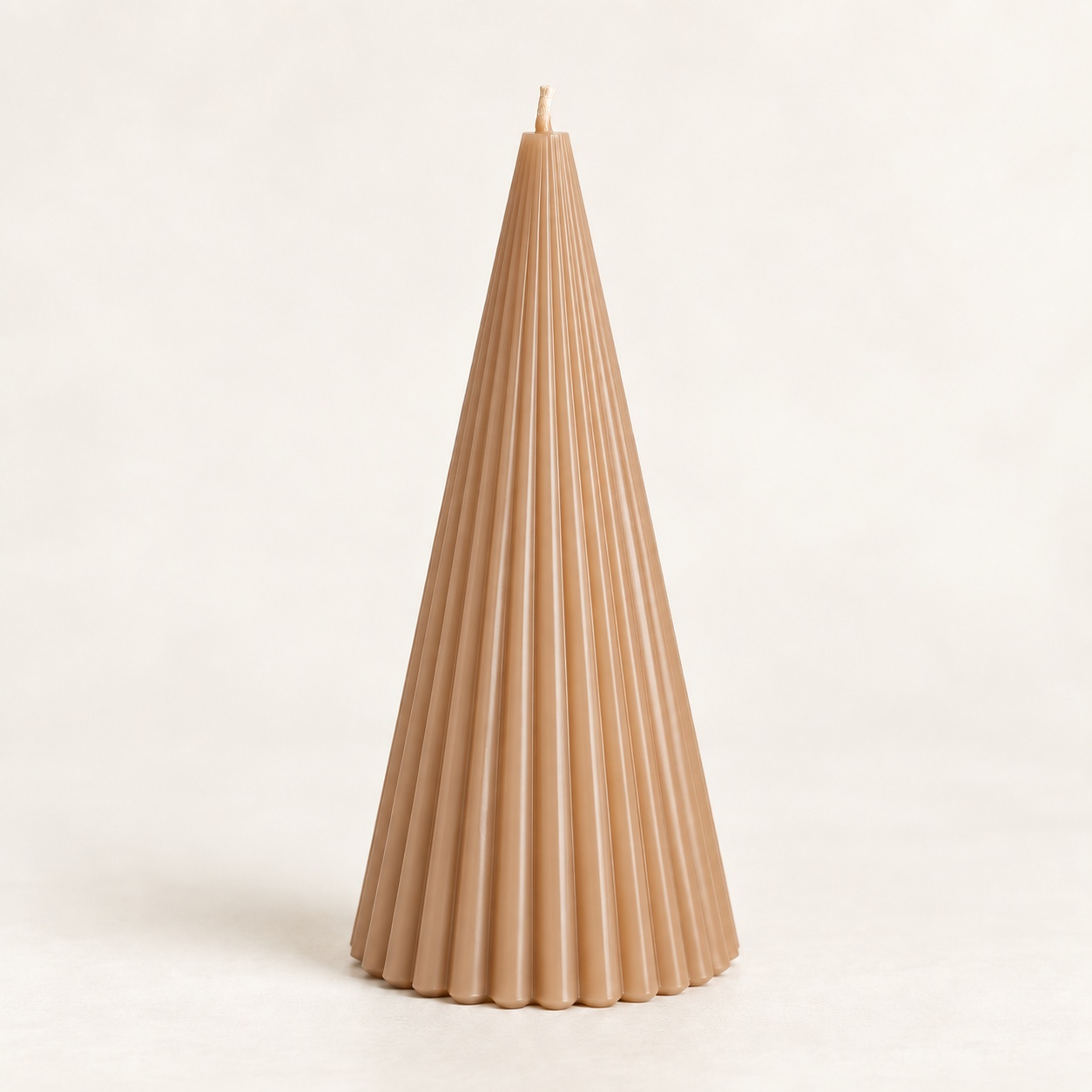 Derben Clove Brown Scented Cone Pillar Candle for Home Décor