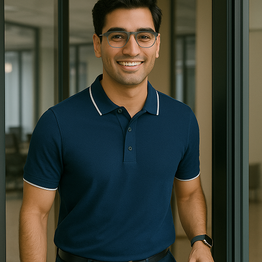 Collar T Shirt Formal Navy Blue - Elegant Office Formal T Shirt Men