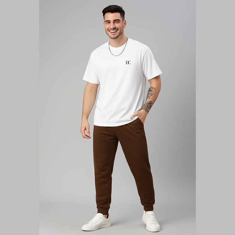 Oversized T Shirt Men WHITE | Plain Over Sized T Shirt for Men Cotton