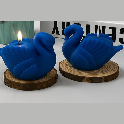Scented Blue Swan Fancy Candle Designer Soy Wax Candle Aroma Gift Set