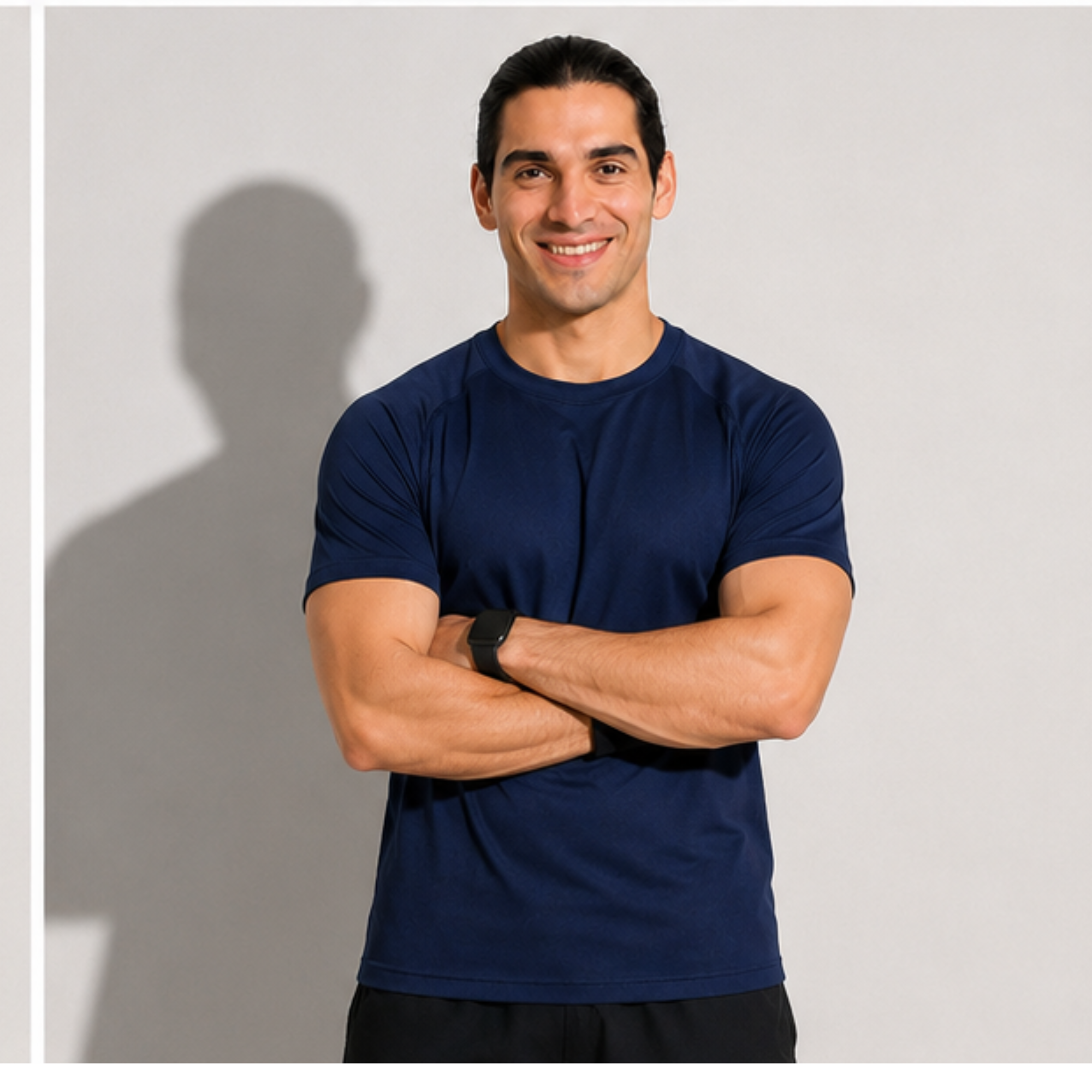 Navy Sport T Shirt Mens | Gym, Running, Football Tee