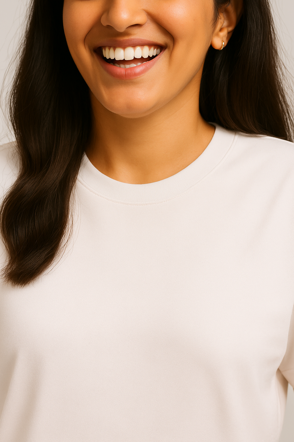 Oversized T Shirt Women Loose Baggy Cotton Tees white