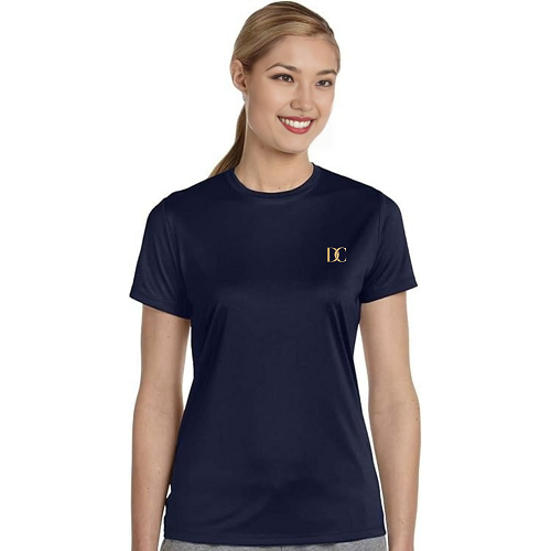 Unisex DC Navy lightweight Plain Coloured Tshirt Regular Fit