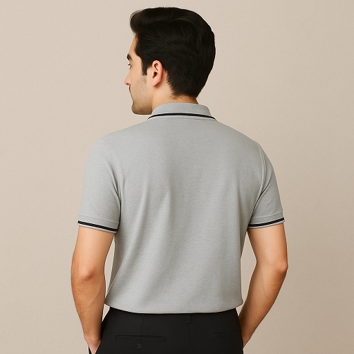 Formal Tipping Polo Neck T Shirt – Stylish Collar T Shirt Formal
