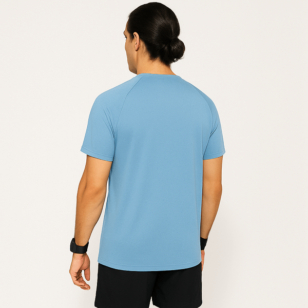 Sky Blue Sport T Shirt for Men Gym, Running, Football Wear