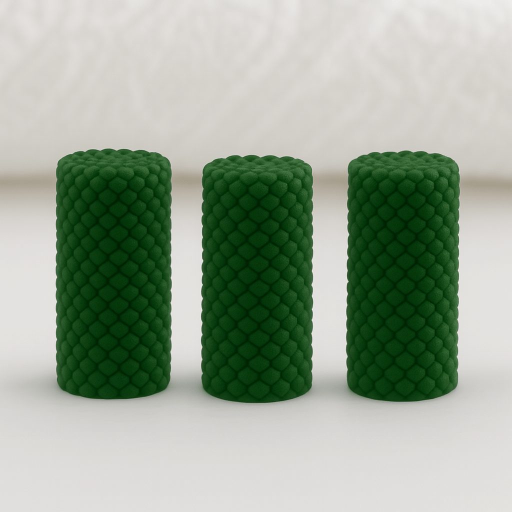 Luxury GREEN Scented Candle Long Bubble Pillar Fancy Candles