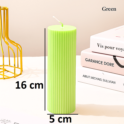 Luxury Spiral Pillar Scented Perfume Candle GREEN