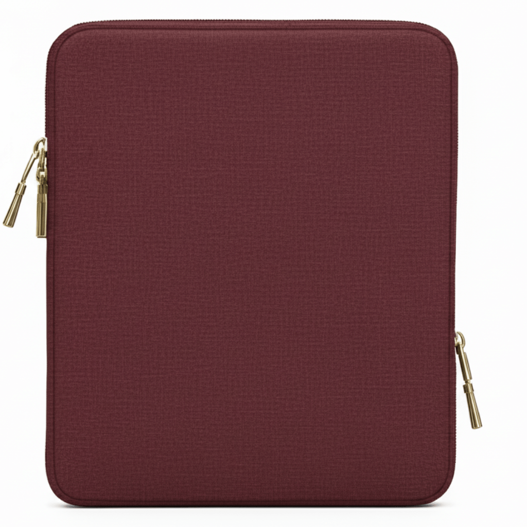 DC 15.6 Inch Sleeve Laptop Handbag with Shoulder Belt - Maroon