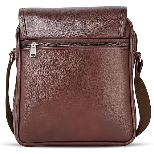 Spacious Leather Travel Messenger Side Sling Shoulder Bag For Men and Women