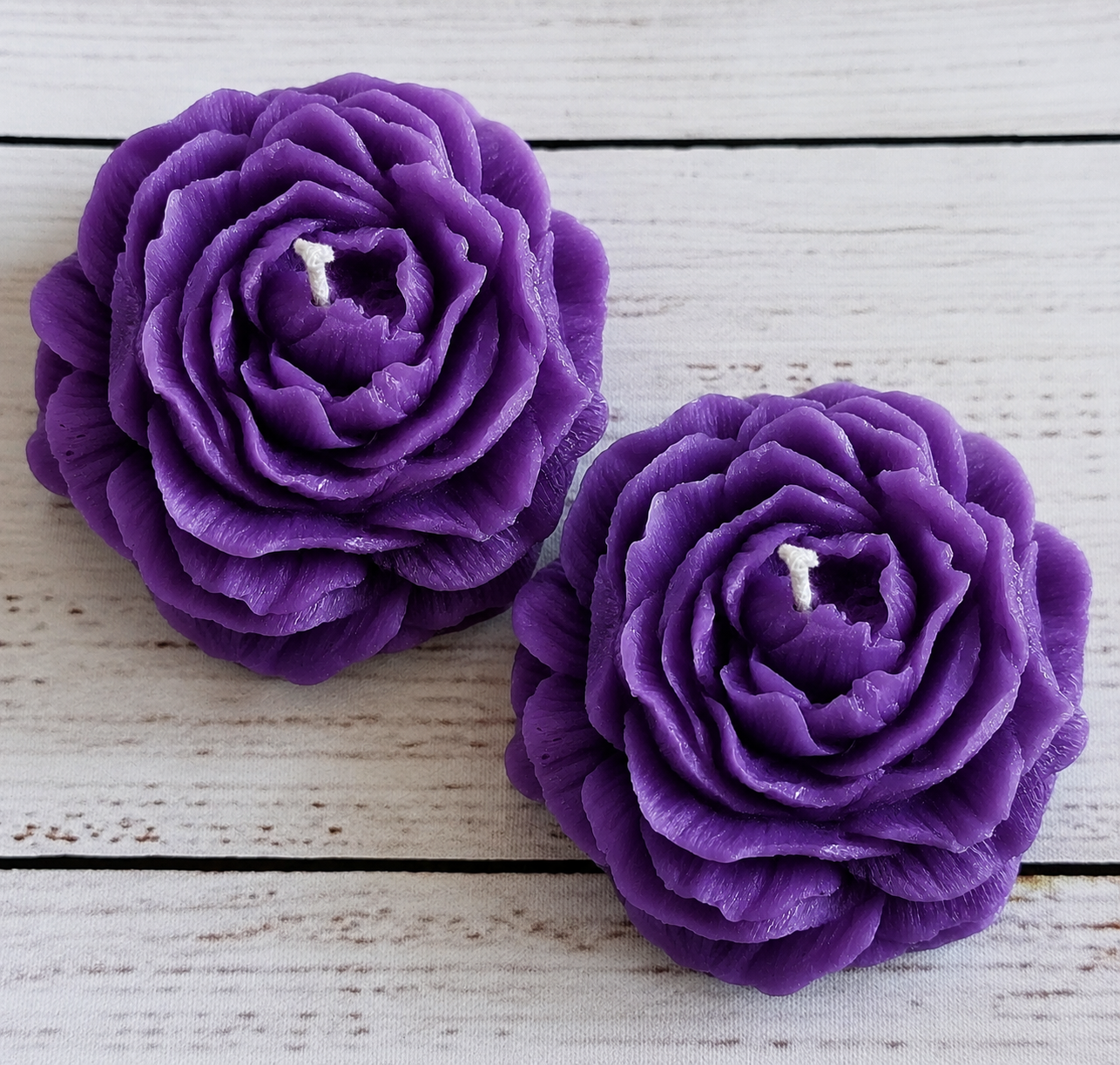 Premium Purple Flower Soy Wax Decorative Candle