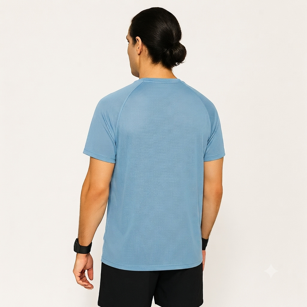 Sky Blue Sport T Shirt for Men Gym, Running, Football Wear