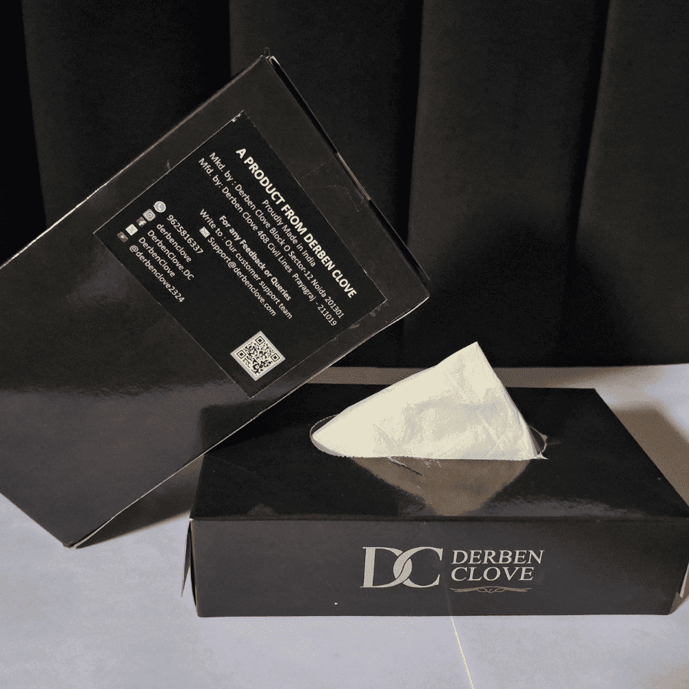 Derben Clove 2 Ply Facial Tissues box of 200 Sheets - Set of 6