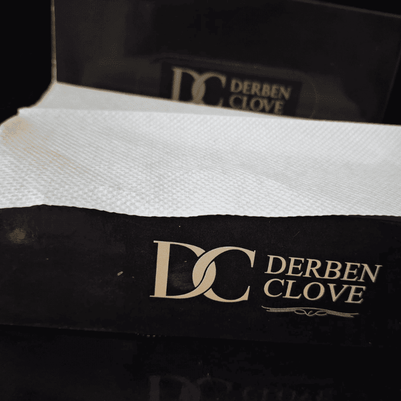 Derben Clove 2 Ply Hand Tissue Box of 100 Sheets - Set of 4
