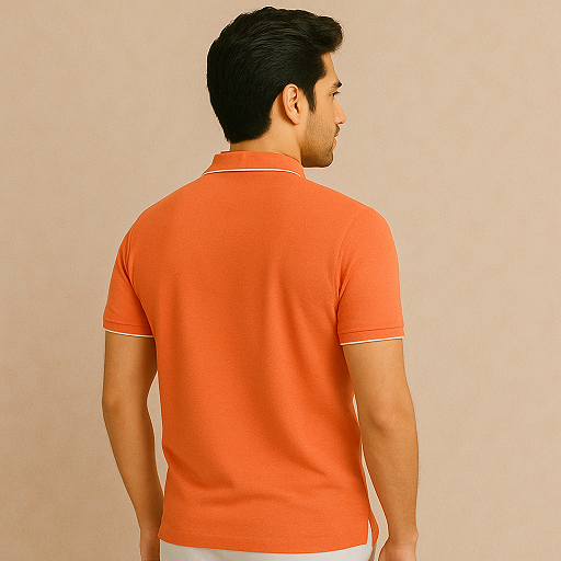 Collar T Shirt Formal for Men Formal T Shirts for Office Use - CORAL