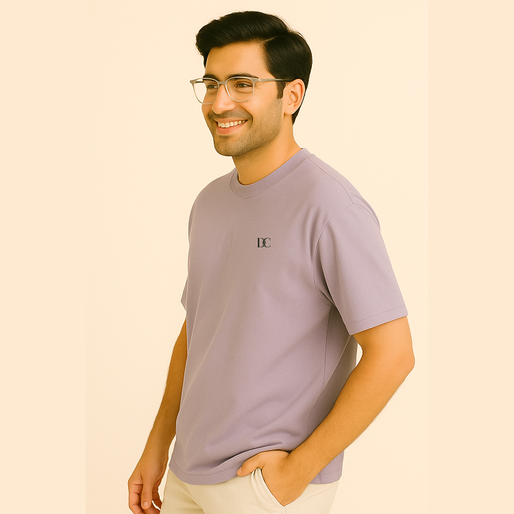 Plain Oversized T Shirt for Men | Baggy Cotton Loose Gym Fit Tee