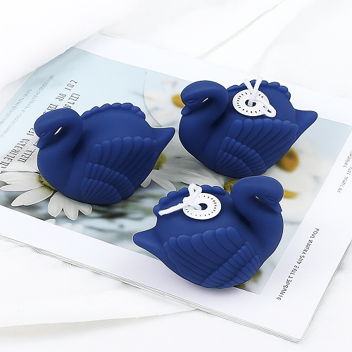 Scented Blue Swan Fancy Candle Designer Soy Wax Candle Aroma Gift Set