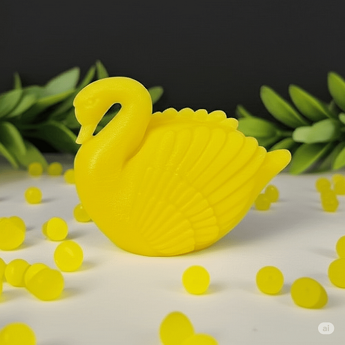 Scented Yellow Swan Fancy Candle Designer SoyWax Candle Aroma Gift Set