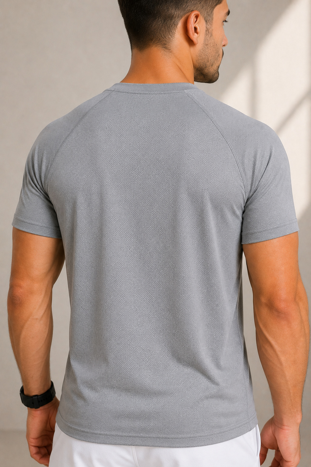 Grey Sports T Shirt for Men Running, Gym, Kabaddi Tee