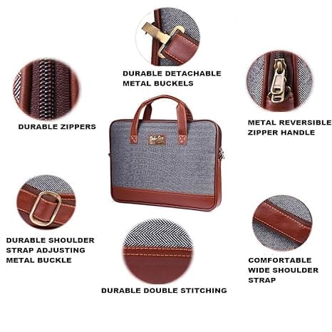 Combo Pack of Two Unisex Laptop Messenger Office Side Shoulder Bag