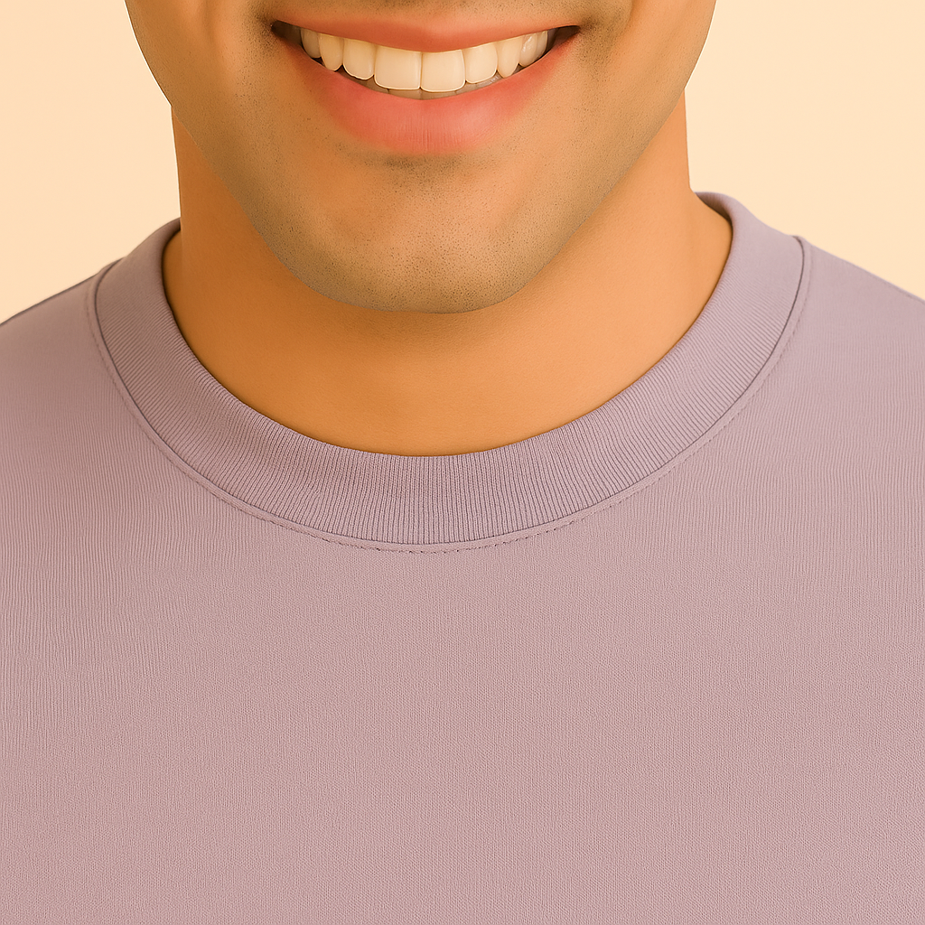 Plain Oversized T Shirt for Men | Baggy Cotton Loose Gym Fit Tee