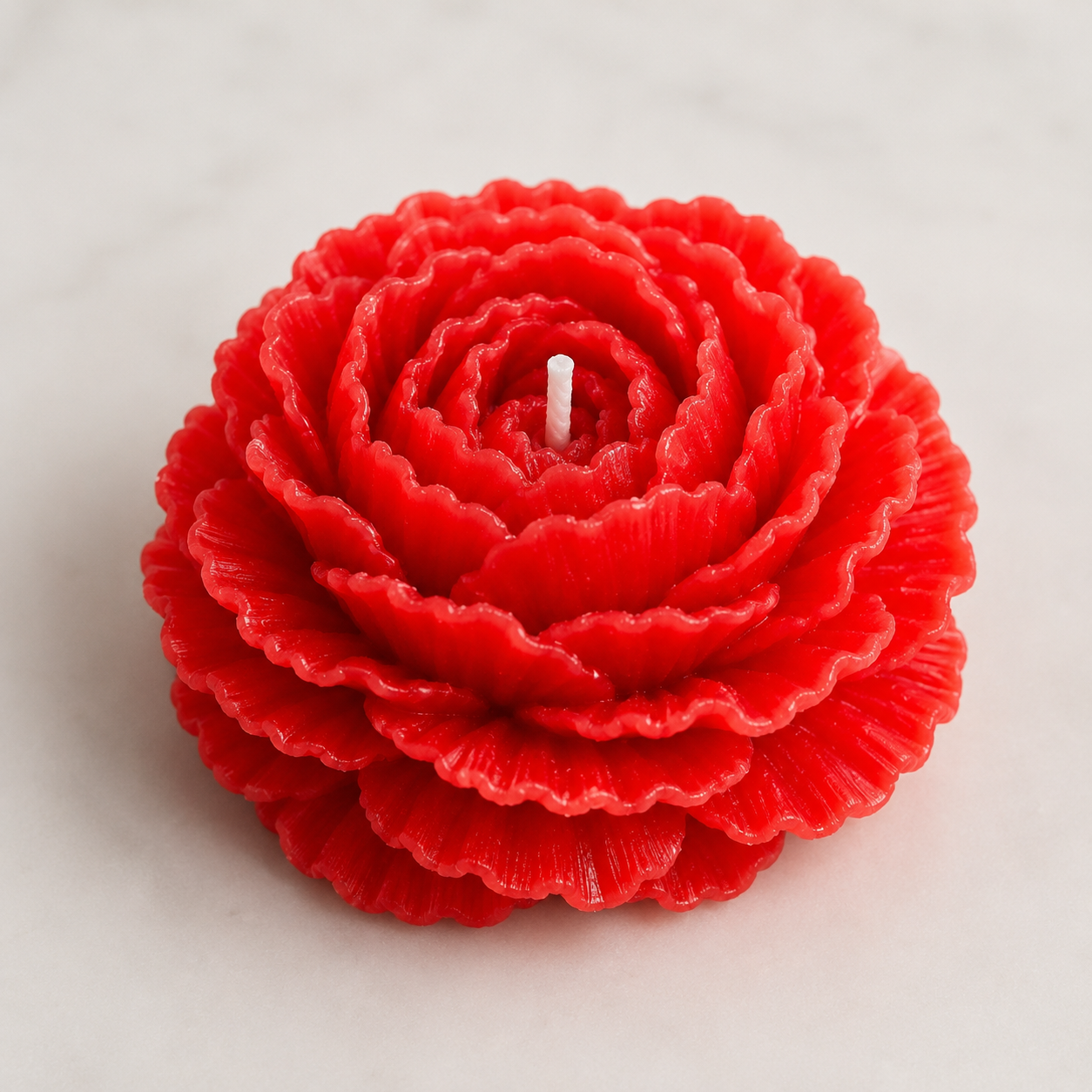 Premium Red Flower Soy Wax Decorative Candle