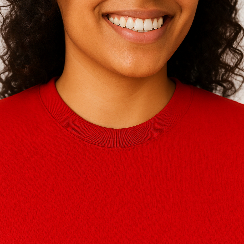Red Oversized Tees for Women | Loose Baggy Cotton Gym T Shirt