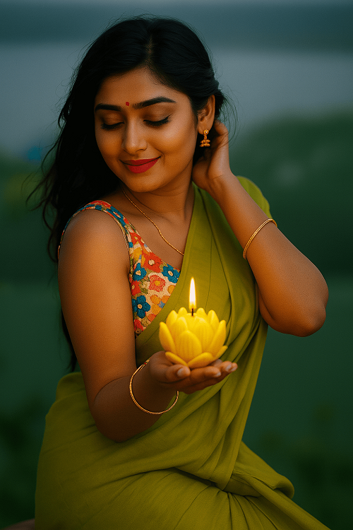 Soy Wax Rose Scented Candle Designer Aroma Fragrance Candle - YELLOW