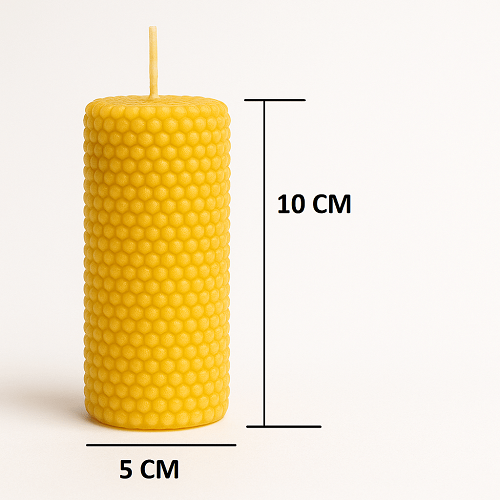 Luxury Yellow Scented Candle Long Bubble Pillar Fancy Candles