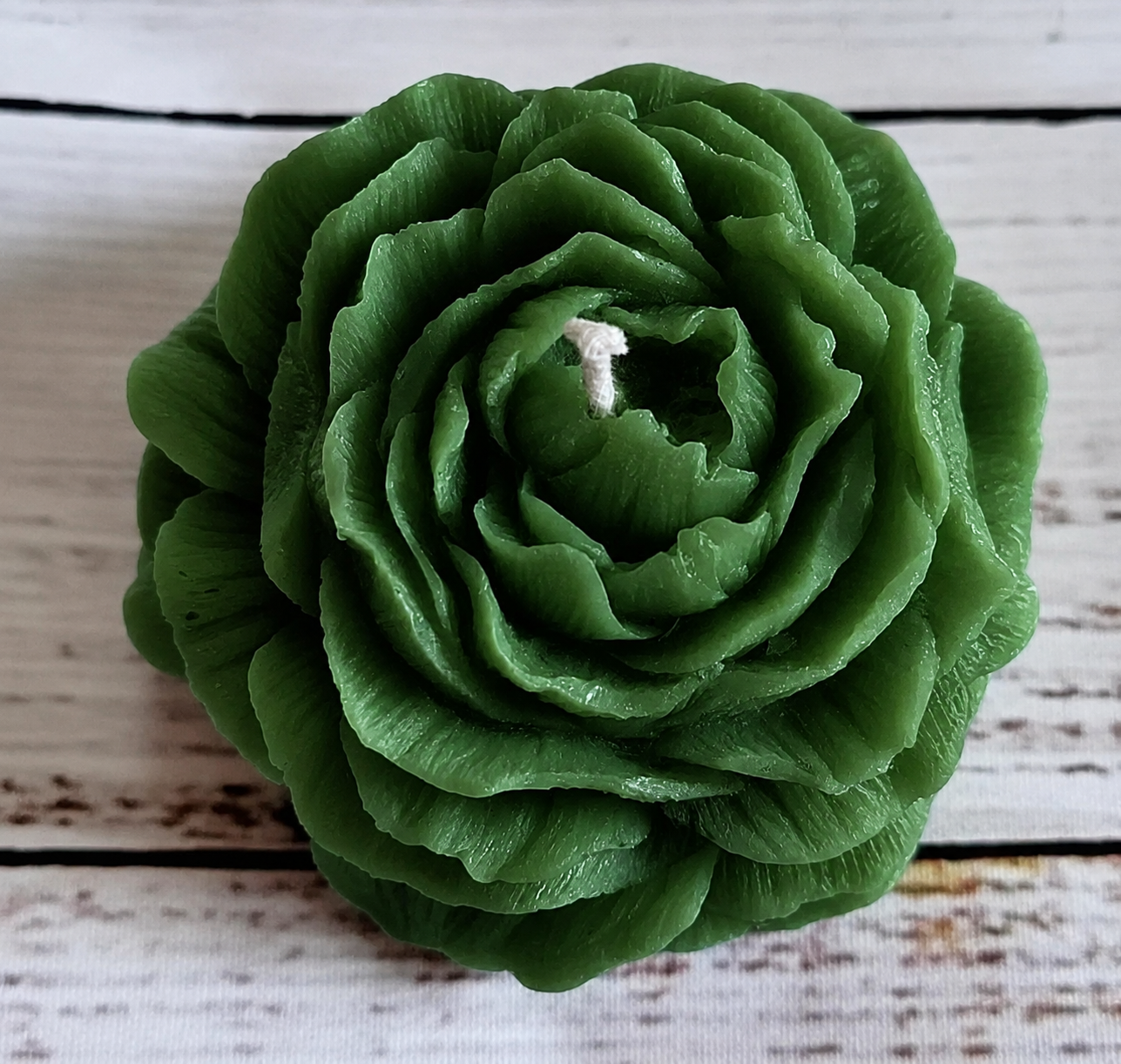 Premium Green Flower Soy Wax Decorative Candle