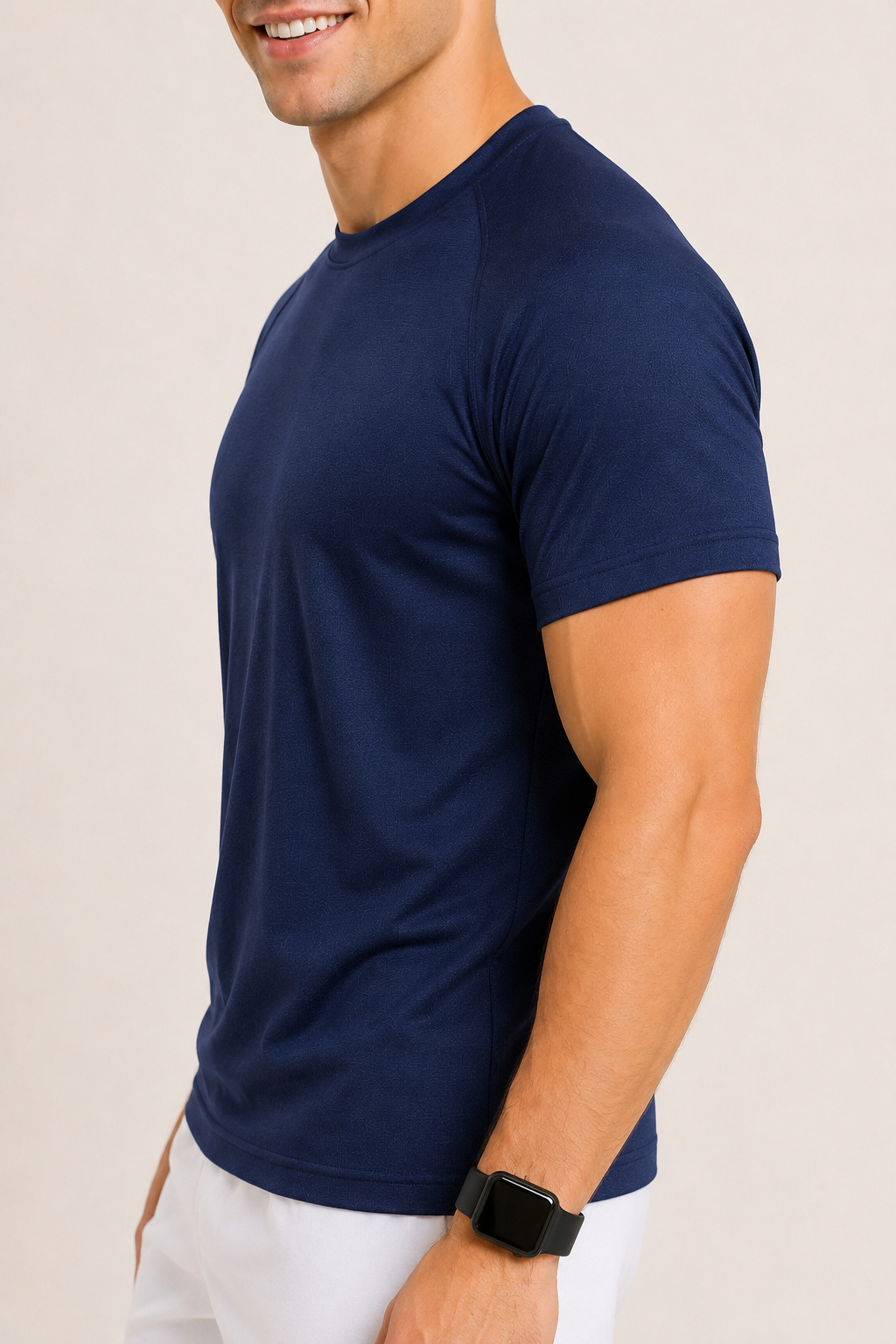 Navy Sport T Shirt Mens | Gym, Running, Football Tee