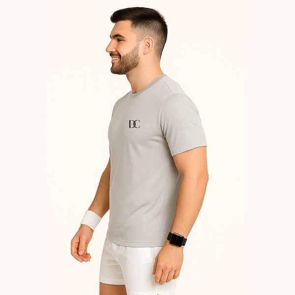 Grey Sports T Shirt for Men Running, Gym, Kabaddi Tee