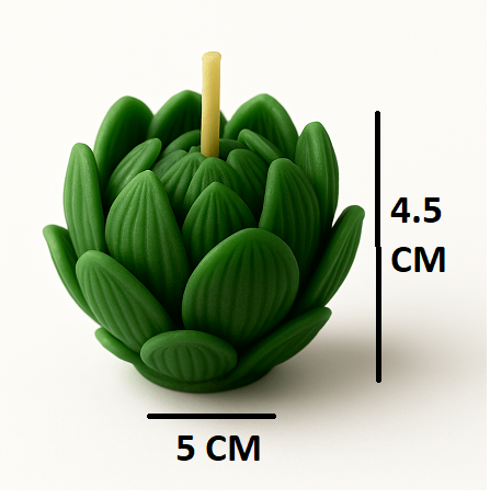 Soy Wax Rose Scented Candle Designer Aroma Fragrance Candle - GREEN