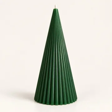 Derben Clove Green Scented Cone Pillar Candle for Home Décor