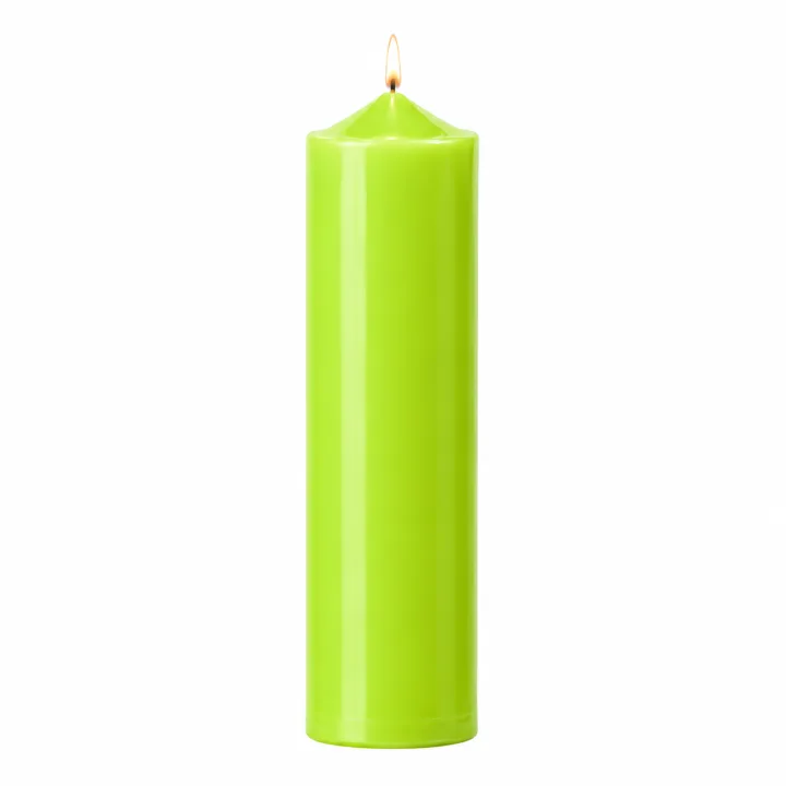 Derben Clove Lime Green Tall Scented Pillar Candle