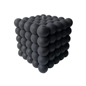 Derben Clove Black Bubble Cube Candle for Home Décor