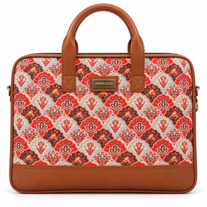Derben Clove Floral Damask Laptop Bag for Men & Women