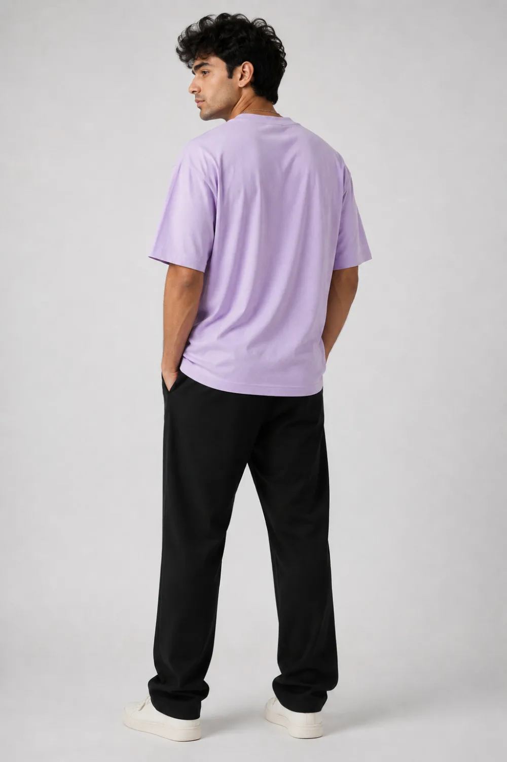 Plain Oversized T Shirt for Men | Baggy Cotton Loose Gym Fit Tee