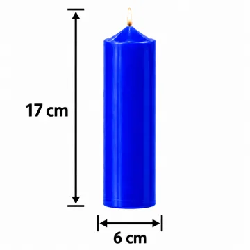 Derben Clove Royal Blue Tall Scented Pillar Candle